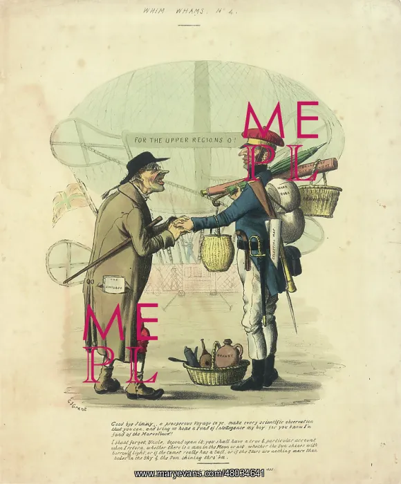 : Departing by balloon : Departing by balloon