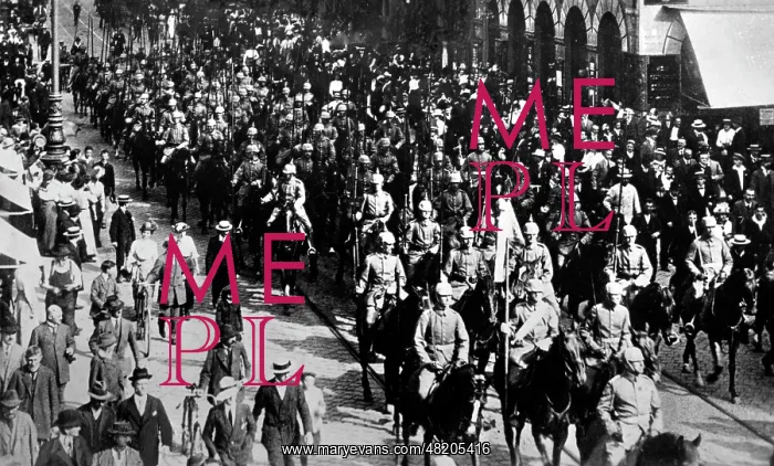 : Departure of Bavarian troops, 1914 : Departure of Bavarian troops, 1914