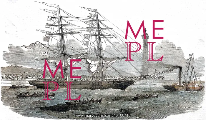 : Departure of the Emigrant Ship Lizzie Webber, 1852 : Departure of the Emigrant Ship Lizzie Webber, 1852