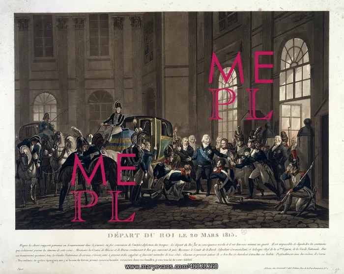  : Departure of King Louis XVIII