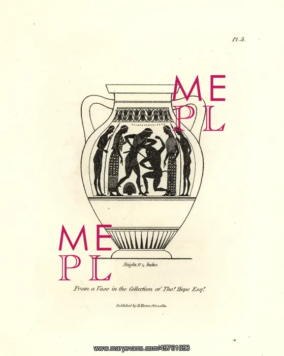: Depiction of Theseus killing the Minotaur : Depiction of Theseus killing the Minotaur