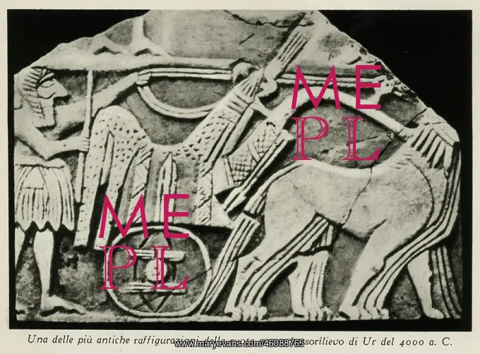 : Depictions of the wheel on a bas-relief at Ur : Depictions of the wheel on a bas-relief at Ur
