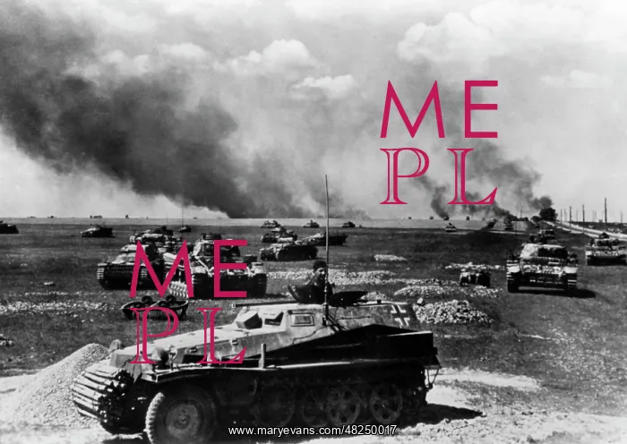 : Deployment of a German armored division on the Eastern : Deployment of a German armored division on the Eastern