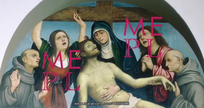 : Deposition from the cross, Lorenzo Costa : Deposition from the cross, Lorenzo Costa