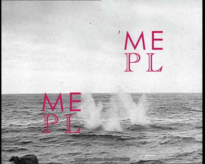 : Depth Charges Splashing Into the Water : Depth Charges Splashing Into the Water