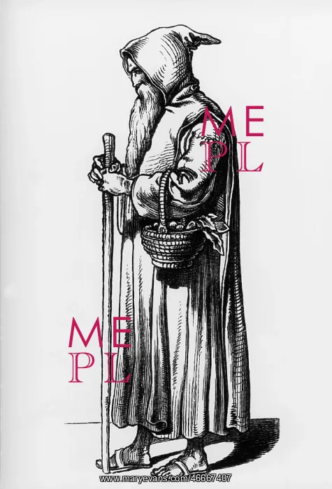 : Der Eremit (The Hermit), illustration from Muenchner : Der Eremit (The Hermit), illustration from Muenchner