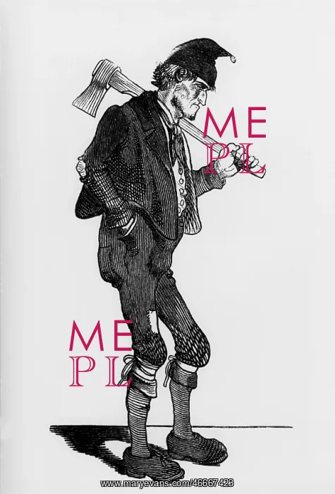 : Der Holzhauer (The Lumberjack), illustration : Der Holzhauer (The Lumberjack), illustration