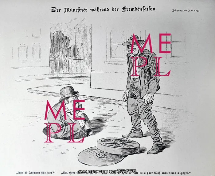 : Der Muenchner waehrend der Fremdensaison : Der Muenchner waehrend der Fremdensaison