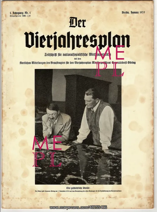: Der Vierjahresplan - No 1, Year 1 : Der Vierjahresplan - No 1, Year 1