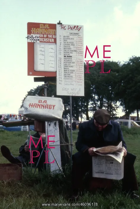 : Derby Day -- B A Hannaby, bookmaker : Derby Day -- B A Hannaby, bookmaker
