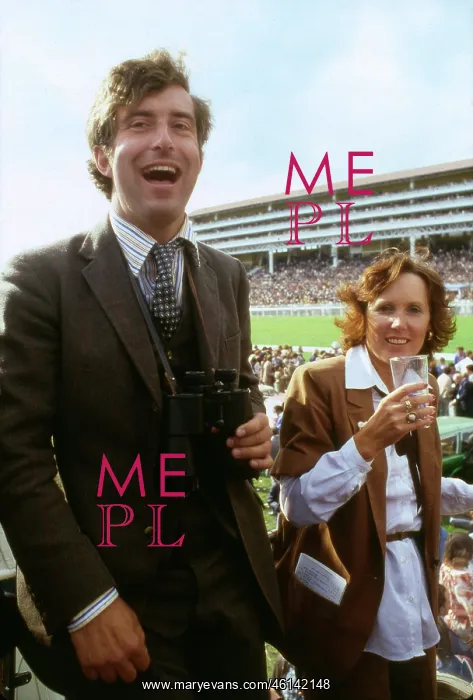 : Derby Day -- two happy punters : Derby Day -- two happy punters