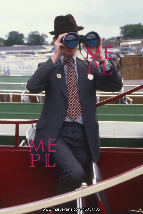 : Derby Day - Looking through powerful binoculars : Derby Day - Looking through powerful binoculars