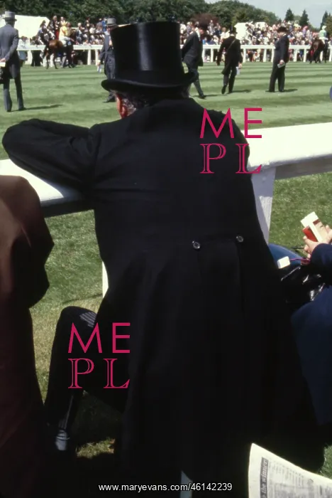 : Derby Day -- punter in top hat : Derby Day -- punter in top hat