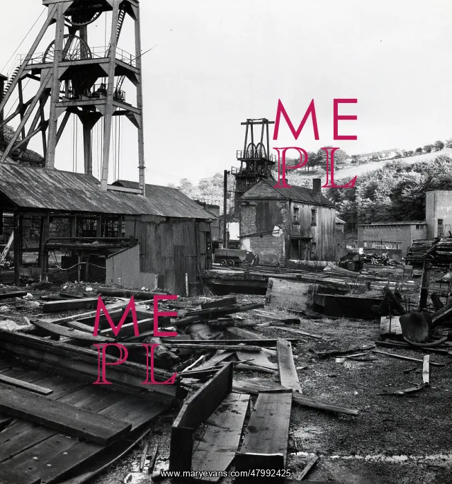 : Derelict Tirpentwys Colliery, Pontypool, South Wales : Derelict Tirpentwys Colliery, Pontypool, South Wales