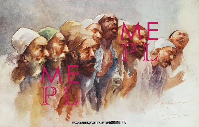 : Dervishes engaged upon Zikr : Dervishes engaged upon Zikr