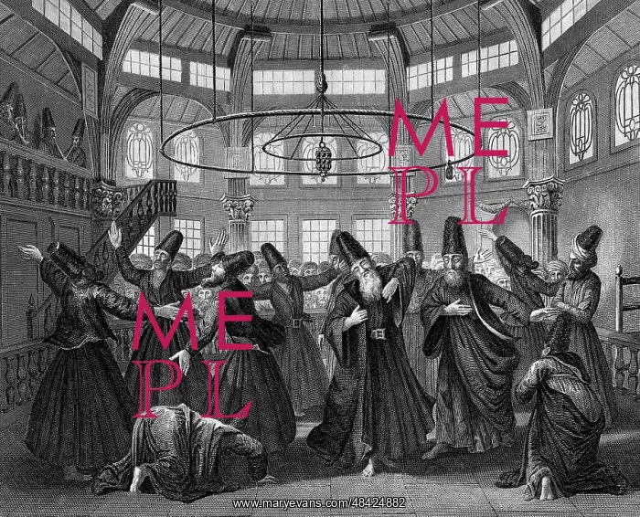 : Dervishes, members of Muslim religious order founded : Dervishes, members of Muslim religious order founded