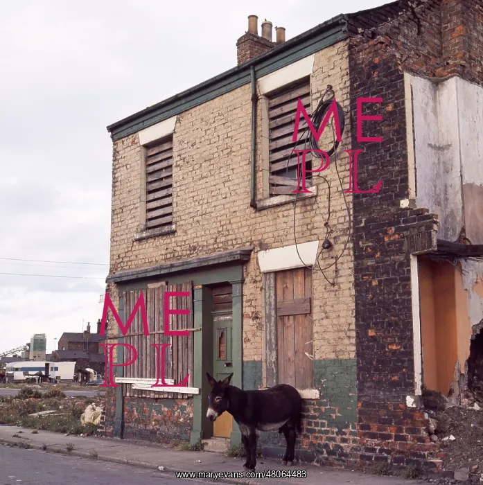 : Des Res with Donkey Parking. Middlesbrough 1970s : Des Res with Donkey Parking. Middlesbrough 1970s