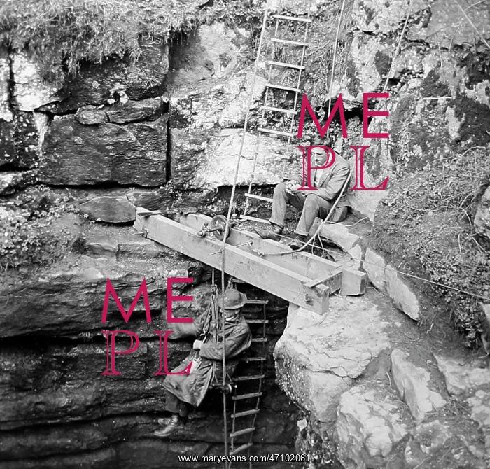  : Descending Gaping Ghyll in 1920