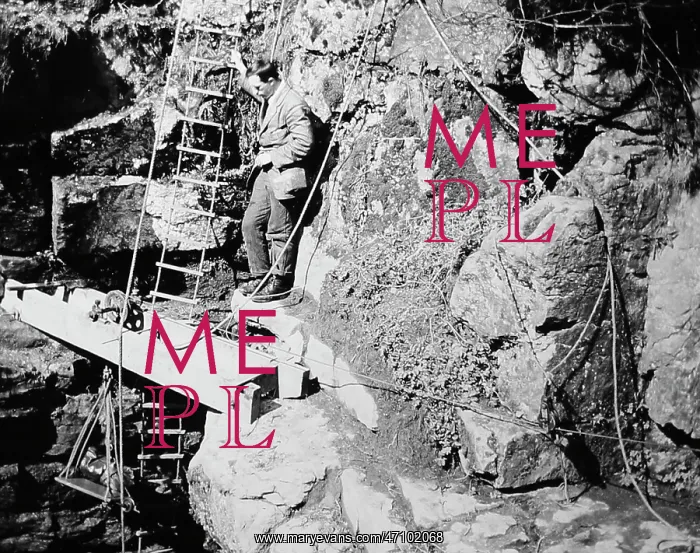  : Descending Gaping Ghyll in 1920
