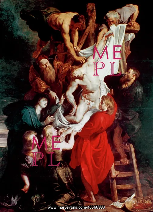 : The Descent from the Cross; the central panel : The Descent from the Cross; the central panel