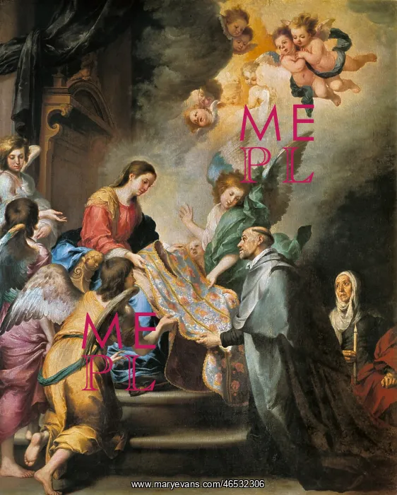 : The Descent of the Virgin Mary to Reward St Ildefonso : The Descent of the Virgin Mary to Reward St Ildefonso