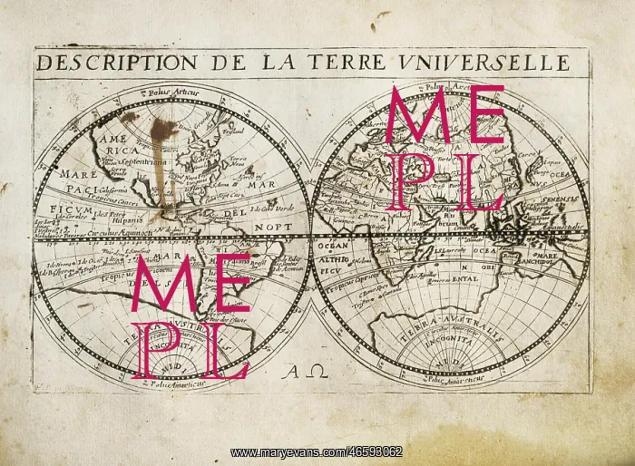 : Description de la Terre Universelle (1667). Map : Description de la Terre Universelle (1667). Map