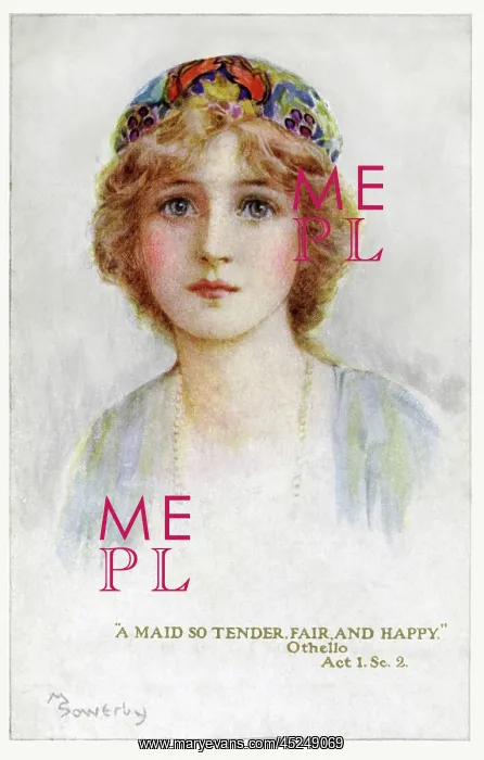 : Desdemona. Pub: Humphrey Milford, Postcards for the Little Ones' : Desdemona. Pub: Humphrey Milford, Postcards for the Little Ones'