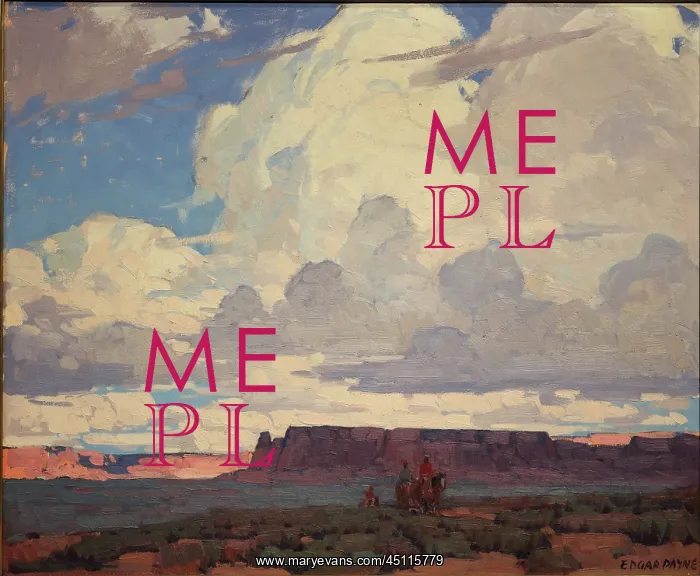 : Desert Clouds by Edgar Alwin Payne, Denver Art : Desert Clouds by Edgar Alwin Payne, Denver Art