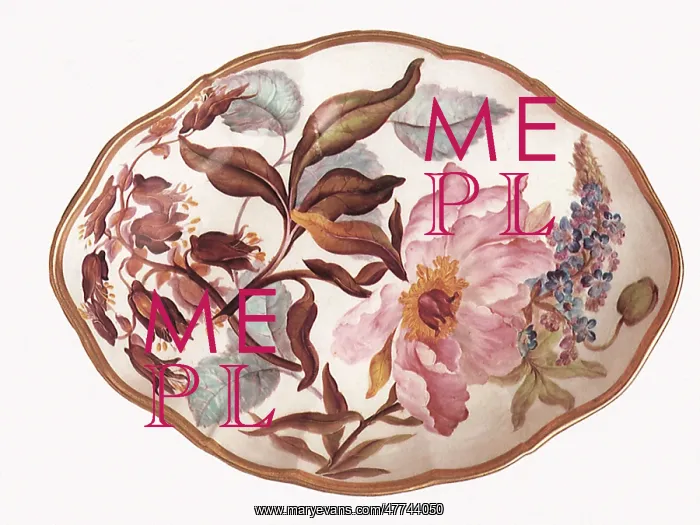 : Desert Dish with Flowers : Desert Dish with Flowers