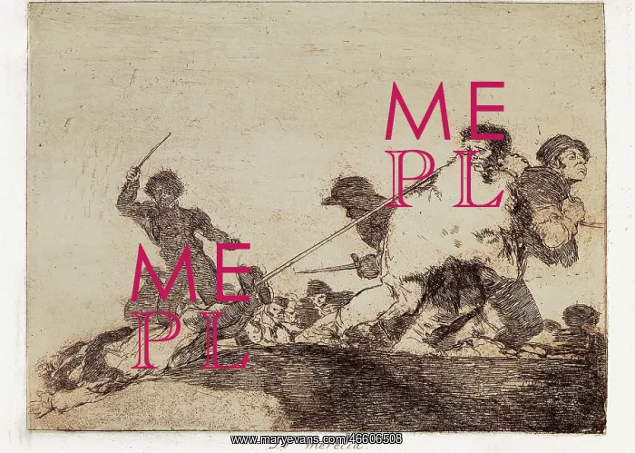 : He deserved it. Plate 29 of The Disasters of War : He deserved it. Plate 29 of The Disasters of War