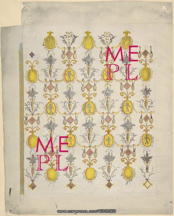 : Design for ceiling decoration, mid-18th?early : Design for ceiling decoration, mid-18th?early