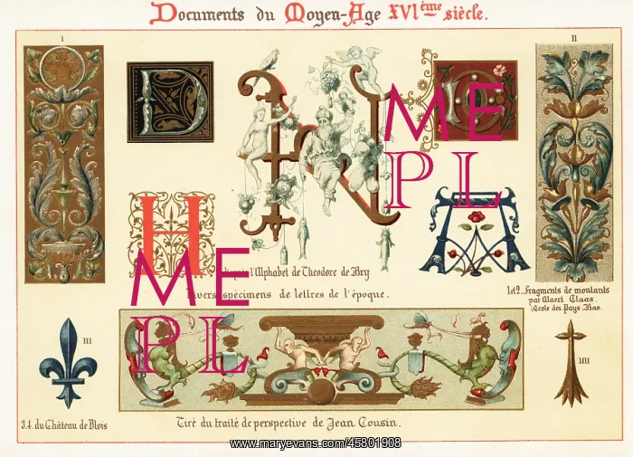 : Design elements from the 16th century : Design elements from the 16th century
