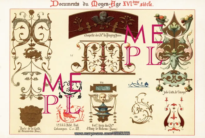 : Design elements from architecture and manuscripts : Design elements from architecture and manuscripts