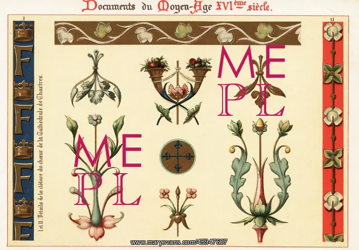 : Design elements from architecture and manuscripts : Design elements from architecture and manuscripts
