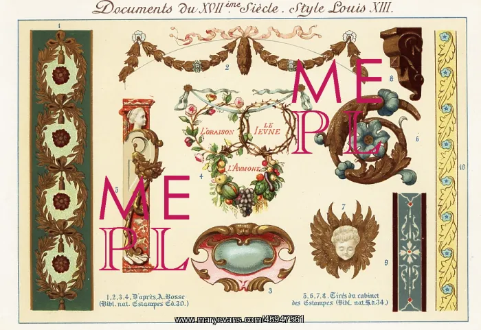 : Design elements from the era of Louis XIII : Design elements from the era of Louis XIII