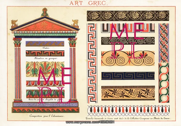 : Design elements, friezes, borders and architecture : Design elements, friezes, borders and architecture