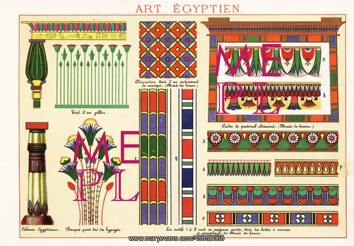 : Design elements and motifs from ancient Egyptian art : Design elements and motifs from ancient Egyptian art