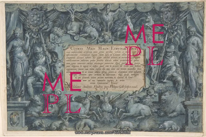 : Design for a Frontispiece with the Medici Arms : Design for a Frontispiece with the Medici Arms