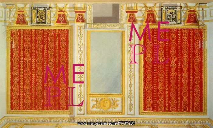 : Design for His Majesty's Closet, Windsor Castle : Design for His Majesty's Closet, Windsor Castle