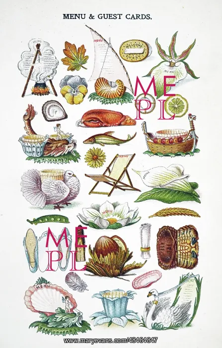 : Design for menu holders and guest place name holders : Design for menu holders and guest place name holders