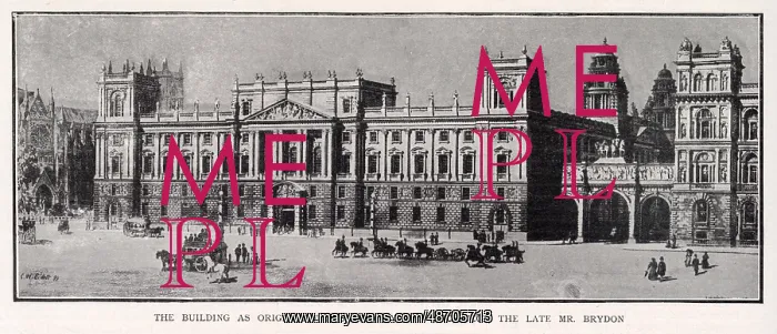 : Design for new government buidlings, Parliament St, 1899 : Design for new government buidlings, Parliament St, 1899