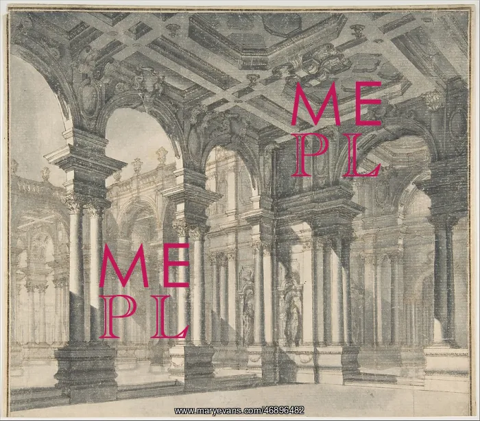: Design for a Stage Set with a Monumental Arcaded : Design for a Stage Set with a Monumental Arcaded