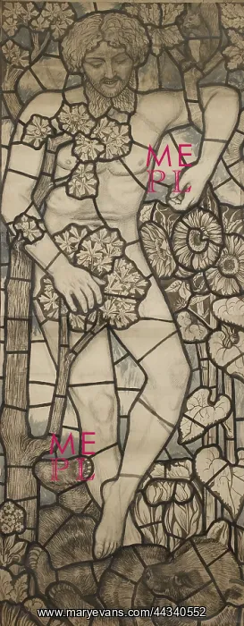 : Design for a Stained Glass Window of Adam : Design for a Stained Glass Window of Adam