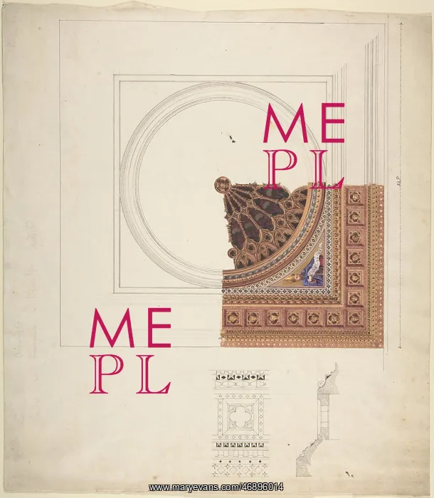 : Design for a Stained Glass Window, mid-19th?early : Design for a Stained Glass Window, mid-19th?early