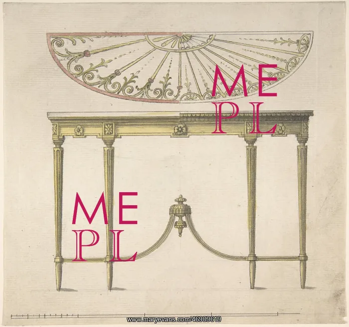 : Design for a Table, second half 18th century : Design for a Table, second half 18th century