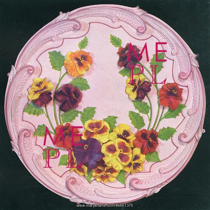  : Designs for Cake Tops, Pansy Design