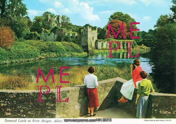 : Desmond Castle on River Maigue, Adare, County Limerick : Desmond Castle on River Maigue, Adare, County Limerick