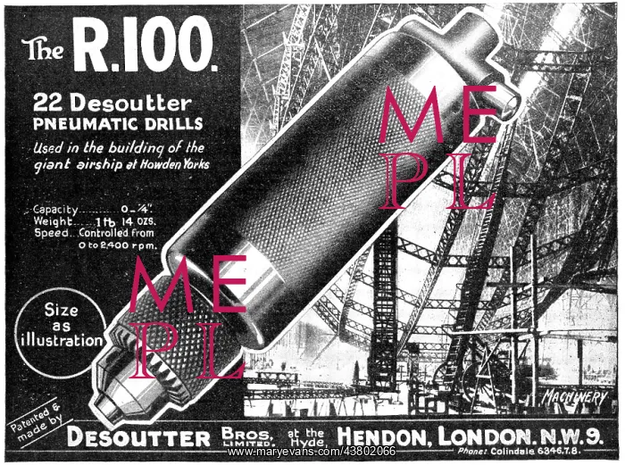 : Desoutter Pneumatic Drills 1930 : Desoutter Pneumatic Drills 1930