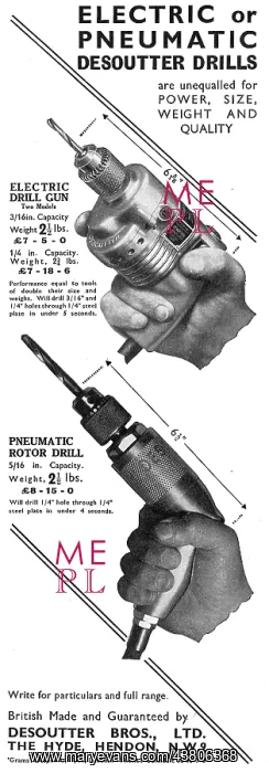 : Desoutter Pneumatic Rotor Drill For Aircraft Engineering : Desoutter Pneumatic Rotor Drill For Aircraft Engineering
