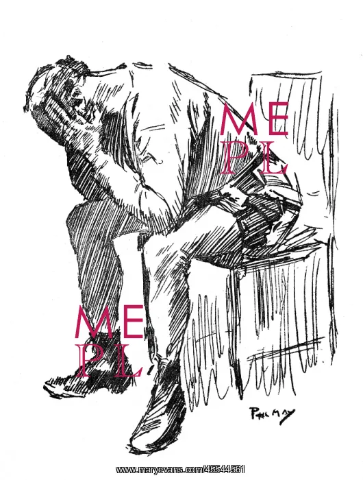 : Despairing man with his head in his hands : Despairing man with his head in his hands